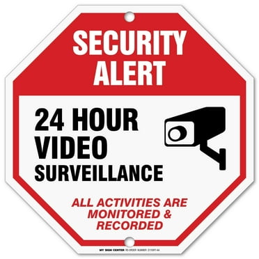 A81-466AL Visual 52 Notice This Property is Protected by Video Surveillance Sign 7x10 .040 Rust Free Heavy Duty Aluminum Made in USA UV Protected and Weatherproof 